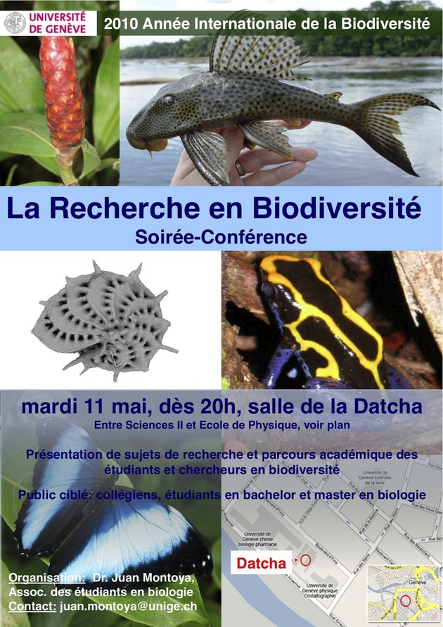 Soirée-conférence: La Recherche en Biodiversité